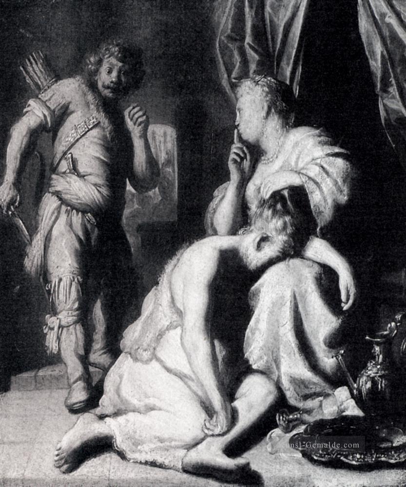 Samson und Delilah 1628 Jan Lievens Ölgemälde